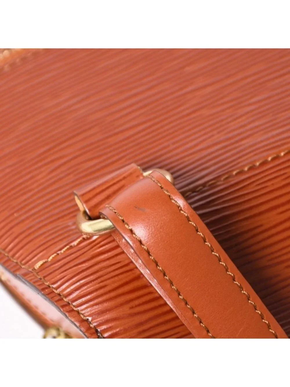 Louis Vuitton Epi Mabillon Kenya Brown Backpack Gold